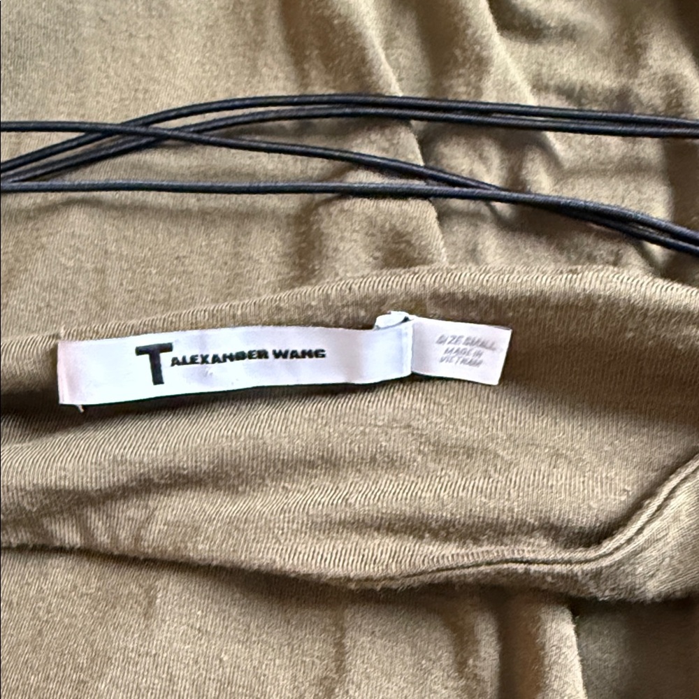 Alexander Wang T olive green T modal strapped cami small - Picture 14 of 15
